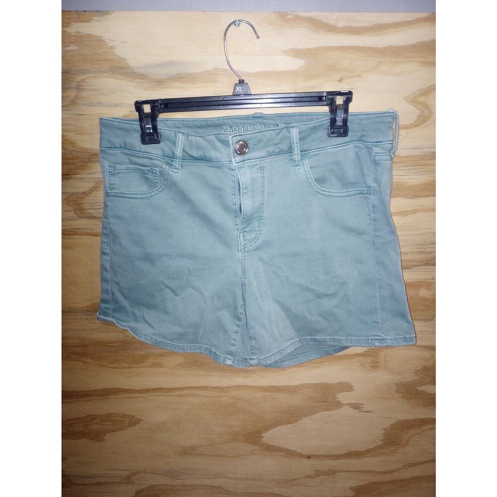Women's‎ American Eagle Midi Shorts Bluish Grey 14